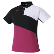 MIZUNO Women's Game Shirt Uniform Short Sleeve Top Tennis Soft Tennis Badminton Wear