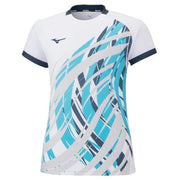 Mizuno Women's Game Shirt Uniform Short Sleeve Top MIZUNO Tennis Soft Tennis Badminton Wear