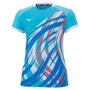 Mizuno Women's Game Shirt Uniform Short Sleeve Top MIZUNO Tennis Soft Tennis Badminton Wear