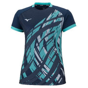 Mizuno Women's Game Shirt Uniform Short Sleeve Top MIZUNO Tennis Soft Tennis Badminton Wear