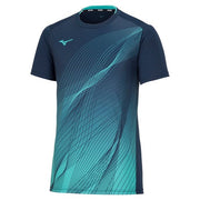 MIZUNO Game Shirt Uniform Short Sleeve Top Tennis Soft Tennis Badminton Wear Men's