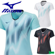 MIZUNO Women's Game Shirt Uniform Short Sleeve Top Tennis Soft Tennis Badminton Wear