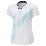 MIZUNO Women's Game Shirt Uniform Short Sleeve Top Tennis Soft Tennis Badminton Wear