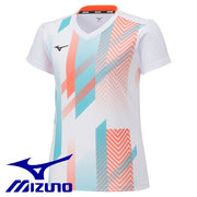 MIZUNO Women's Game Shirt Uniform Short Sleeve Top Tennis Soft Tennis Badminton Wear