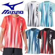 T-shirt, plastic shirt, short sleeve top, MIZUNO tennis, soft tennis, badminton wear, men's