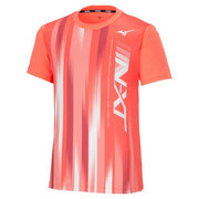 T-shirt, plastic shirt, short sleeve top, MIZUNO tennis, soft tennis, badminton wear, men's