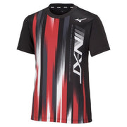 T-shirt, plastic shirt, short sleeve top, MIZUNO tennis, soft tennis, badminton wear, men's