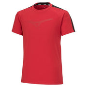 T-shirt, plastic shirt, short sleeve top, MIZUNO tennis, soft tennis, badminton wear, men's