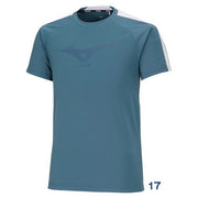 T-shirt, plastic shirt, short sleeve top, MIZUNO tennis, soft tennis, badminton wear, men's