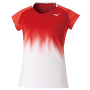 Mizuno Women's Game Shirt Uniform Short Sleeve Top MIZUNO Tennis Soft Tennis Badminton Wear