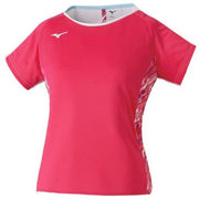 Mizuno Women's Game Shirt Uniform Short Sleeve Top MIZUNO Tennis Soft Tennis Badminton Wear