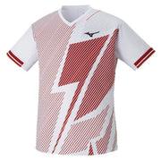 MIZUNO Game Shirt Uniform Short Sleeve Top Tennis Soft Tennis Badminton Wear