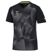 MIZUNO Table Tennis Uniform Short Sleeve Top Game Shirt Wear Men's Unisex