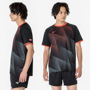 MIZUNO Table Tennis Uniform Short Sleeve Top Game Shirt Wear