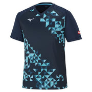 MIZUNO Table Tennis Uniform Short Sleeve Top Game Shirt Wear