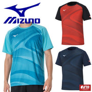 MIZUNO Table Tennis Uniform Short Sleeve Top Game Shirt Wear Men's Unisex