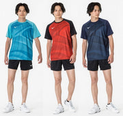 MIZUNO Table Tennis Uniform Short Sleeve Top Game Shirt Wear Men's Unisex