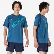 MIZUNO Table Tennis Uniform T-shirt Short Sleeve Top Game Shirt Wear
