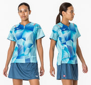 MIZUNO Table Tennis Women's Uniform Short Sleeve Top Game Shirt Wear