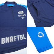 Bonera jersey top and bottom set stretch half zip bonera futsal soccer wear