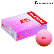 AKAEMU soft tennis ball game ball 1 dozen certified standard bulb peach red soft tennis ball