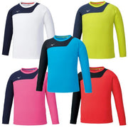 MIZUNO T-shirt long-sleeved poly T-shirt tennis clothes badminton wear table tennis wear