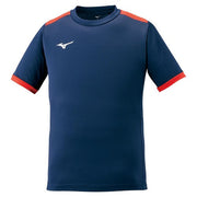 MIZUNO Plastic Shirt Short Sleeve Soccer Futsal Wear P2MA1020 Men's