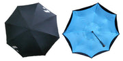 LUCENT Casa Inverted Umbrella Parasol Rain Umbrella 78cm Black Tennis Soft Tennis Sports Parasol